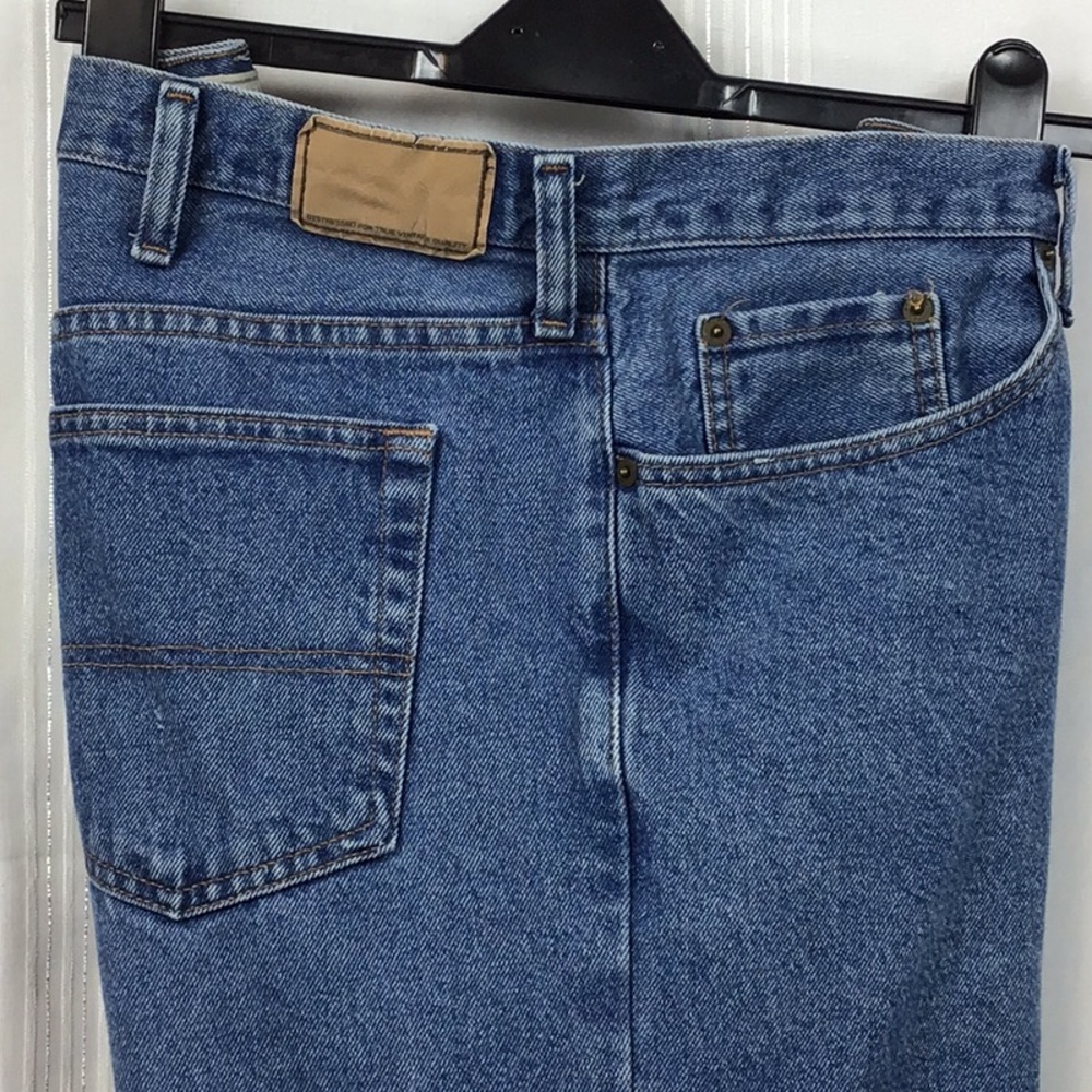 🚀 Urban Pipeline Relaxed Fit Cotton Zip Front 5 Pocket Denim 40 X 30 Blue Jeans - Picture 10 of 10